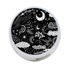 Vector-set-sketch-drawn-with-space 4-port Usb Hub (two Sides) by Vaneshart