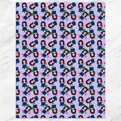 Goth Girl In Blue Dress Lilac Pattern Canvas 18  X 24  by snowwhitegirl