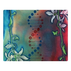 Flower Dna Double Sided Flano Blanket (large)  by RobLilly