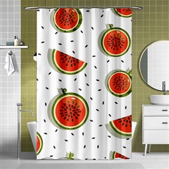Seamless-background-pattern-with-watermelon-slices Shower Curtain 48  X 72  (small)  by BangZart
