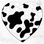 Cow Pattern Jigsaw Puzzle (Heart) Front