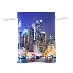 New-york Cityscape  Lightweight Drawstring Pouch (s) by Dushan