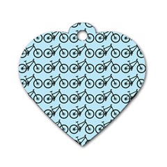 Mountain Bike - Mtb - Hardtail And Dirt Jump Dog Tag Heart (one Side) by DinzDas