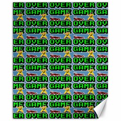 Game Over Karate And Gaming - Pixel Martial Arts Canvas 16  X 20  by DinzDas