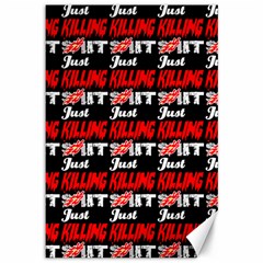 Just Killing It - Silly Toilet Stool Rocket Man Canvas 12  X 18  by DinzDas