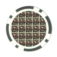 Bmx And Street Style - Urban Cycling Culture Poker Chip Card Guard by DinzDas