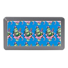 Monster And Cute Monsters Fight With Snake And Cyclops Memory Card Reader (mini) by DinzDas