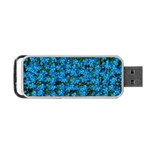 Blue Sakura Forest  Tree So Meditative And Calm Portable USB Flash (One Side) Front