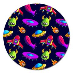 Space Pattern Magnet 5  (round) by Amaryn4rt