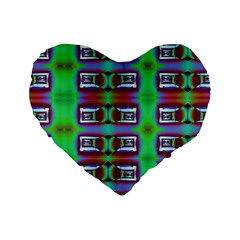 Corridor Nightmare Standard 16  Premium Heart Shape Cushions by ScottFreeArt
