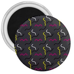 Gray Pattern 3  Magnets by Saptagram