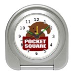 Pocket Square Desk Alarm Clock Front