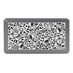 Vector-eclectic-fabric-seamless-pattern-animal-background-with-baroque-ornament Memory Card Reader (mini) by Sobalvarro