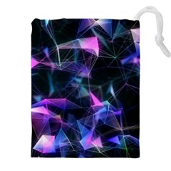 Abstract Atom Background Drawstring Pouch (4xl) by Mariart