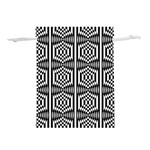 Optical Illusion Lightweight Drawstring Pouch (M) Front