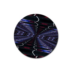 Digital Room Rubber Round Coaster (4 Pack)  by Sparkle
