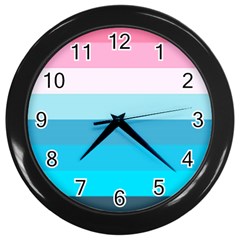 Sea And Sunset Wall Clock (black) by tmsartbazaar