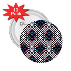Boho Geometric 2 25  Buttons (10 Pack)  by tmsartbazaar