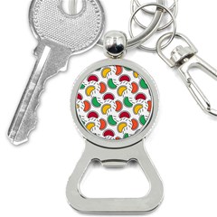 Geometric Fruity Bottle Opener Key Chain by tmsartbazaar