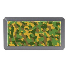 Yellow Green Brown Camouflage Memory Card Reader (mini) by SpinnyChairDesigns