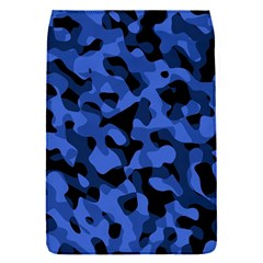 Black And Blue Camouflage Pattern Removable Flap Cover (s) by SpinnyChairDesigns