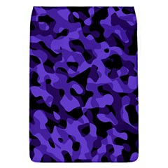 Purple Black Camouflage Pattern Removable Flap Cover (l) by SpinnyChairDesigns