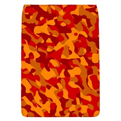 Red And Orange Camouflage Pattern Removable Flap Cover (s) by SpinnyChairDesigns