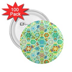 Bright Mosaic 2 25  Buttons (100 Pack)  by ibelieveimages