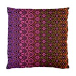 Abstract Retro Floral Stripes Pattern Standard Cushion Case (Two Sides) Back