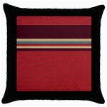 Retro Aesthetic Throw Pillow Case (Black) Front