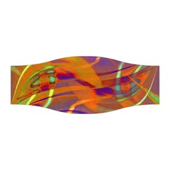 Infinity Painting Orange Stretchable Headband by DinkovaArt