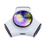 Rainbow Painting Patterns 3 3-Port USB Hub Front