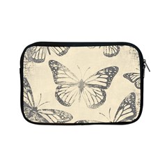Vintage Ink Stamp On Paper Monarch Butterfly Apple Ipad Mini Zipper Cases by SpinnyChairDesigns