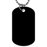 Rich Ebony Dog Tag (One Side) Front