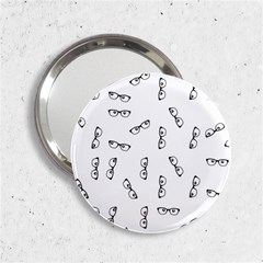 Geek Glasses With Eyes 2 25  Handbag Mirrors by SpinnyChairDesigns