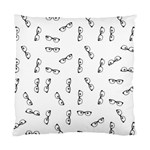 Geek Glasses With Eyes Standard Cushion Case (Two Sides) Back