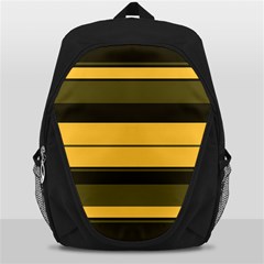 Vintage Yellow Backpack Bag by tmsartbazaar