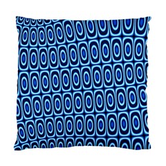 Abstract Blue Circles Mosaic Standard Cushion Case (two Sides) by SpinnyChairDesigns