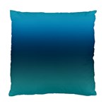 Blue Teal Green Gradient Ombre Colors Standard Cushion Case (Two Sides) Back