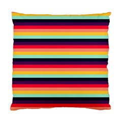 Contrast Rainbow Stripes Standard Cushion Case (one Side) by tmsartbazaar