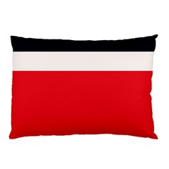 Navy Blue With Red Pillow Case by tmsartbazaar