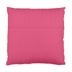 Blush Pink Color Stripes Standard Cushion Case (two Sides) by SpinnyChairDesigns