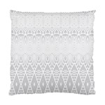 Boho White Wedding Pattern Standard Cushion Case (Two Sides) Back