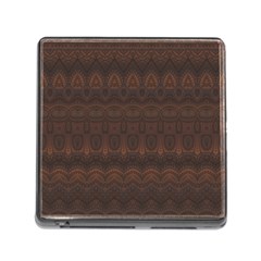Boho Chocolate Brown Memory Card Reader (square 5 Slot) by SpinnyChairDesigns