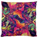Colorful Boho Abstract Art Large Cushion Case (Two Sides) Front