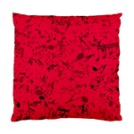 Scarlet Red Music Notes Standard Cushion Case (Two Sides) Front