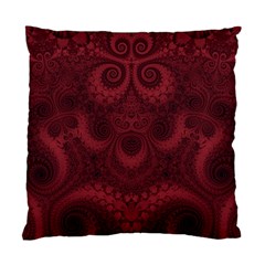 Burgundy Wine Swirls Standard Cushion Case (two Sides) by SpinnyChairDesigns
