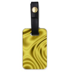 Golden Wave Luggage Tag (one Side) by Sabelacarlos