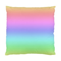 Pastel Rainbow Ombre Gradient Standard Cushion Case (two Sides) by SpinnyChairDesigns