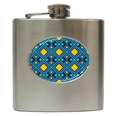 Geometric Abstract Diamond Hip Flask (6 Oz) by tmsartbazaar